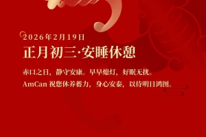 正月初三，安睡休憩