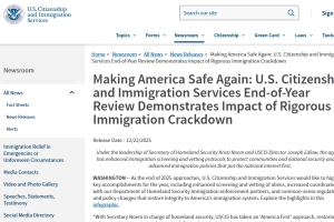 美移民局2025年度报告出炉：打击欺诈成核心，未来哪些人更受欢迎？